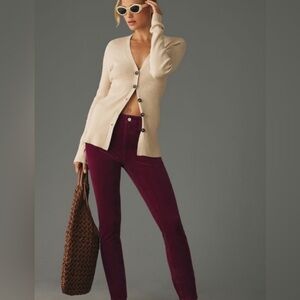 Anthropologie Pilcro High Rise Skinny Corduroy Pants 32